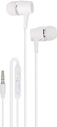 Навушники Maxlife Wired Earphones MXEP-01 jack 3.5mm White