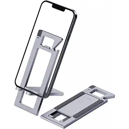 Підставка для смартфона HAGiBiS Cell Phone Stand ZZ4 Silver - мініатюра 2