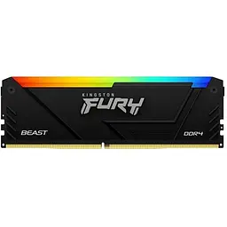 Модуль пам'яті для комп'ютера DDR4 16GB 3200 MHz Beast RGB Kingston Fury (ex.HyperX) (KF432C16BB12A/16WP)