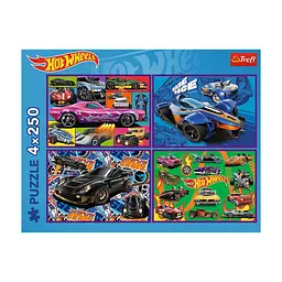 Пазл Trefl Hot Wheels Гоновчний автомобіль 4х 250 елементів (5900511133127) - мініатюра 6
