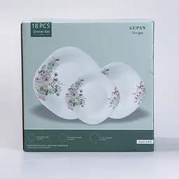 Столовий сервіз на 6 персон порцеляновий Harmony, білий Yiwu HP-7-714 - мініатюра 7