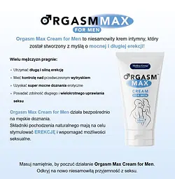 Крем для чоловіків Orgasm Max Cream for men 50 ml - мініатюра 2