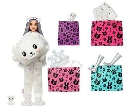 Лялька Barbie Cutie Reveal Зимовий блиск у костюмі ведмедя, 30 см (HJL64) - мініатюра 2