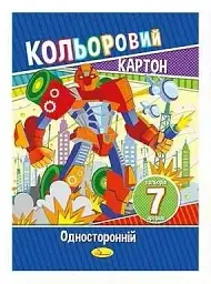 Картон кольор. A4 7арк. №КК-А4-7/Апельсин(30) - мініатюра 2