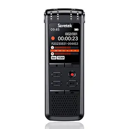 Професійний цифровий диктофон з шумозаглушенням та лінійним входом Savetek GS-R58, 8 Гб пам'яті (101148-8) - мініатюра 3