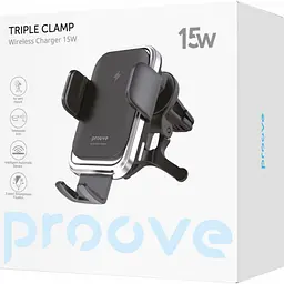 Автотримач із бездротовою зарядкою Proove Nitro Charge 15W Dark Gray (WHNC15002001) [136216] - мініатюра 3