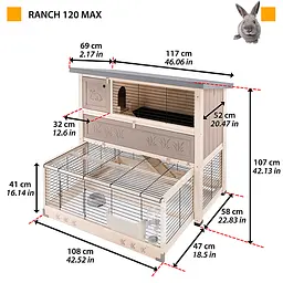 Вольєр Ferplast Ranch 120 Max для кроликів - мініатюра 8