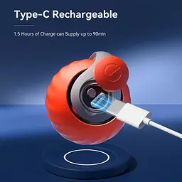 Перезаряджається інтерактивна котяча голочка синього кольору Speedy Sprint Ball Toy для Cat Type-C - мініатюра 3