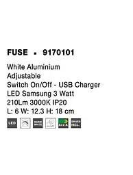 Бра Nova Luce FUSE 9170101 - мініатюра 8