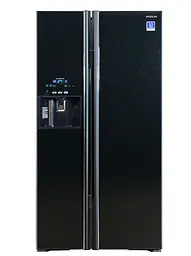 Холодильник SBS Hitachi R-S700GPUC2GBK 180х77х92см 2 двері Х-377 л М-212 л A++ NF Інвертор льодогенератор Чорний скло (R-S700GPUC2GBK)
