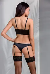 Сексуальний комплект Casmir Lara S/M чорний - мініатюра 2