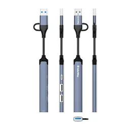 Концентратор ColorWay USB-A/USB-C 4-in-1 USB2.0х2/USB3.0/USB-C2.0 (CW-HUB06) - мініатюра 5
