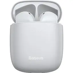 Навушники Bluetooth Baseus Encok TWS W04 Pro white - мініатюра 2