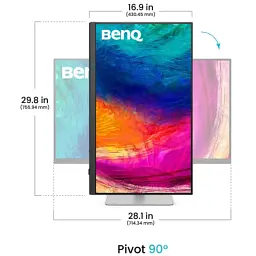 Монітор BenQ PD3226G White-Silver - миниатюра 3