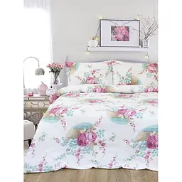 Комплект постільної білизни Iris Home Peony Євро Різнобарвний 000165398