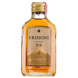 Коньяк Erisioni VS, 3 зірки, 40%, 0,1 л