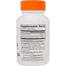 Комплекс Doctor's Best High Absorption CoQ10plus PQQ (В14) with BioPerine 60 гелевих капсул - мініатюра 2