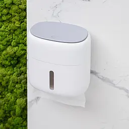 Тримач для туалетного паперу МВМ My Home 230x162x235 мм (BP-44 WHITE/GRAY) - мініатюра 11