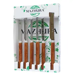 Набір ножів 6 приладів Wood walnut mz505662 MAZHURA