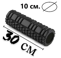 Набір для масажу та йоги PowerPlay PP_4097 (Ролик 30*10 + 2-ва мячі) Black + гумка 11 кг (PP_4097_Black) - мініатюра 7