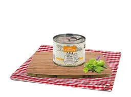 Консерви для котів Hofgut Breitenberg Смачний суп з куркою, печінкою, морквою та броколі 180 г