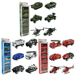 Колекційна металева модель спецтехніки 1:67 (Military, Fire, Police) (8701/2/3) в асортименті