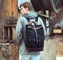 Рюкзак Manjian Urban Bag 1546 чорний - мініатюра 2