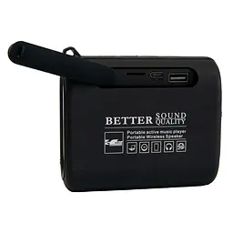 Бездротова колонка переносна блютуз колонка музична чорна SPS S31 IPX7 WATERPROOF - мініатюра 4