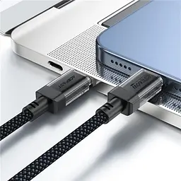 Кабель USB 2.0 Type-C M-M, 1.2 м, 60W stainless steel Чорний, C12-03 Acefast - мініатюра 5