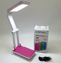 LED-лампа трансформер 30 см сенсорна світлодіодна 2 W настільна акумуляторна 800 mAh TOPWELL 1019 рожева - мініатюра 6