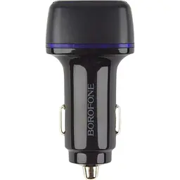 Автомобільний зарядний пристрій Borofone BZ14A PD20W + QC3.0 Type C to Type C 3A Чорний - мініатюра 3