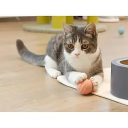 Розумний м'ячик для котів Cheerble Ice Cream Ball Pink [150910] - мініатюра 3