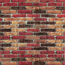 Самоклеюча декоративна 3D панель Sticker Wall 700x770x5мм Бежево-коричнева Катеринославська цегла 047 SW-00000026