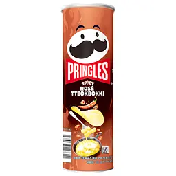 Чіпси Pringles Spicy Rose Tteokbokki зі смаком гострого розе токпоккі 100 г