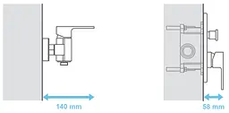 Прихована частина Ravak R-box RB 070.50 X070052 - мініатюра 3