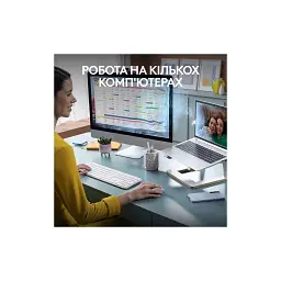 Комплект Logitech MK950 Bluetooth/Wireles UA Off-White (920-012491) - мініатюра 3