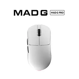 Ігрова бездротова мишка Madlions Mad G Pro / Сенсор PAW3395 / 26000 DPI / White - мініатюра 2