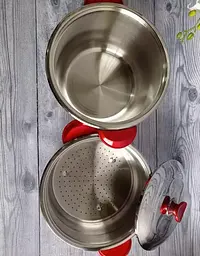 Каструля-пароварка для кускусу O.M.S. Collection 6040 22х19 см 7,7 л - мініатюра 4