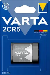 Батарейка літієва 2CR5 блістер 1 шт VARTA teh0018556