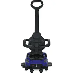 Дитяча каталка-толокар 2 в 1 Bambi M 5106-4 з батьківською ручкою синій - мініатюра 5