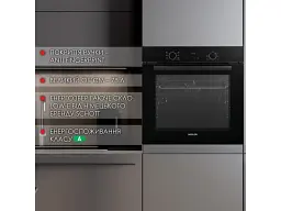 Духовка електрична WEILOR FDO6F71BK - мініатюра 2