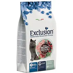Сухий корм Exclusion Sterilized Chicken для стерилізованих котів від 7 років  з куркою 300 г