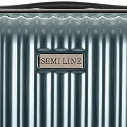 Валіза Semi Line 24 дюйми (M) T5955-2, ABS, 4 спарені колеса, синій - мініатюра 7
