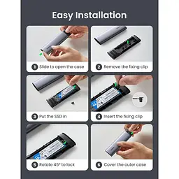 Зовнішня кишеня Ugreen USB-C Female to M.2 M-Key 10G Enclosure C TO C Cable 50cm (UGR-10902) - мініатюра 4