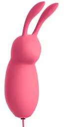 Віброяйце Pipedream OMG Bullet #Cute у формі кролика з рухомими вушками, 8.2х2.5 см - мініатюра 3