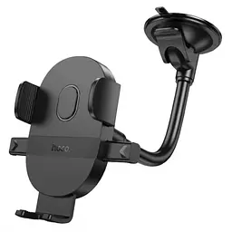 Тримач для телефону в машину Hoco H20 Mighty one-button car holder(windshield) чорний
