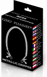 Затискачі для сосків Kinky Pleasure Metallic Gripper Kinky Clamps (сріблястий) - мініатюра 3