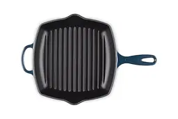 Сковорода-гриль Le Creuset Signature Cast Iron Square Grillit 26 см синя 20183261290422 - мініатюра 6