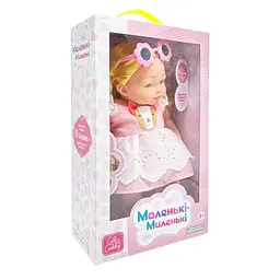 Дитяча м'яконабивна лялька M 5885 I UA(Pink) 33 см, музичні ефекти