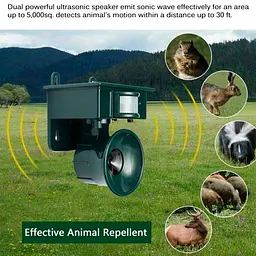 Ультразвуковий відлякувач мишей і комах "Solar Pest Repeller NY 2002", ультразвук для собак, птахів (ST) - мініатюра 4